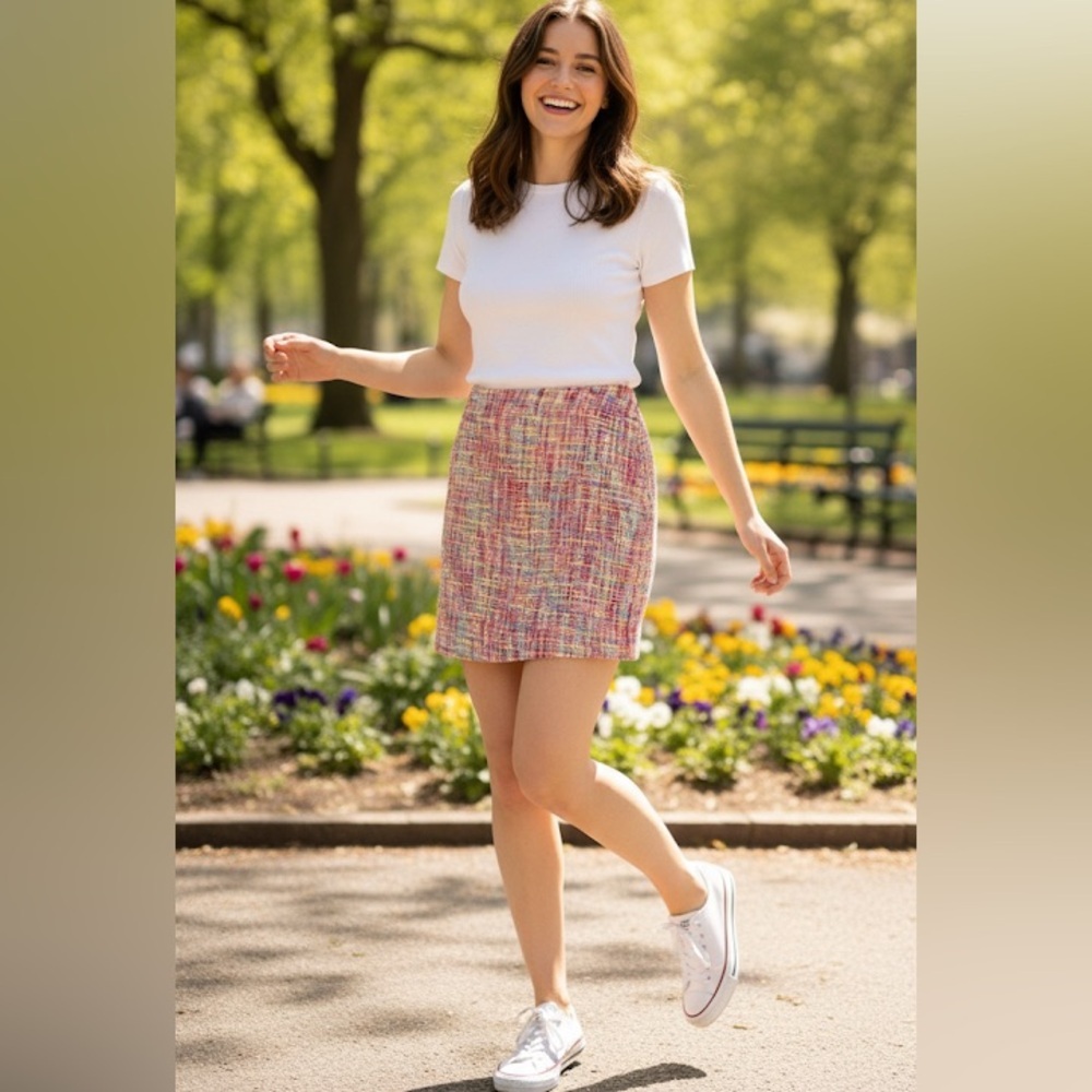 Multicolored Mini Skirt